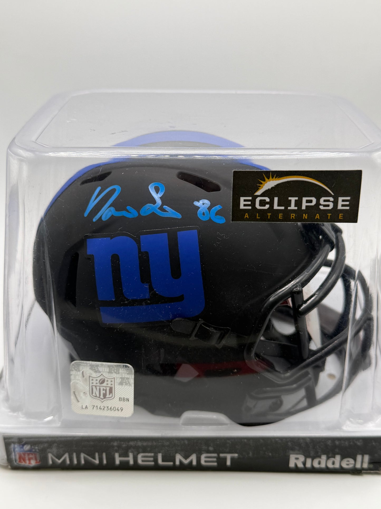 Darius Slayton Signed Mini Riddell Helmet (Eclipse Alternate) JSA COA