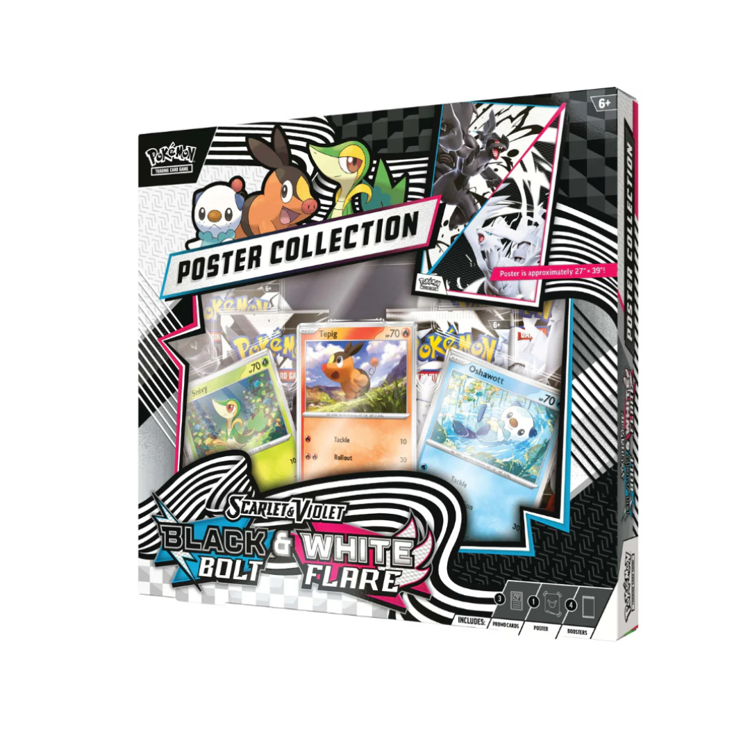 Pokémon TCG: Scarlet & Violet Black Bolt & White Flare Unova Poster Collection