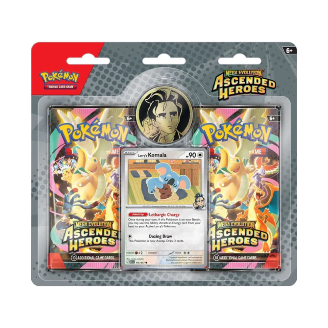 Pokémon TCG - Mega Evolution Ascended Heroes - 2 Pack Blister - Larry's Komala