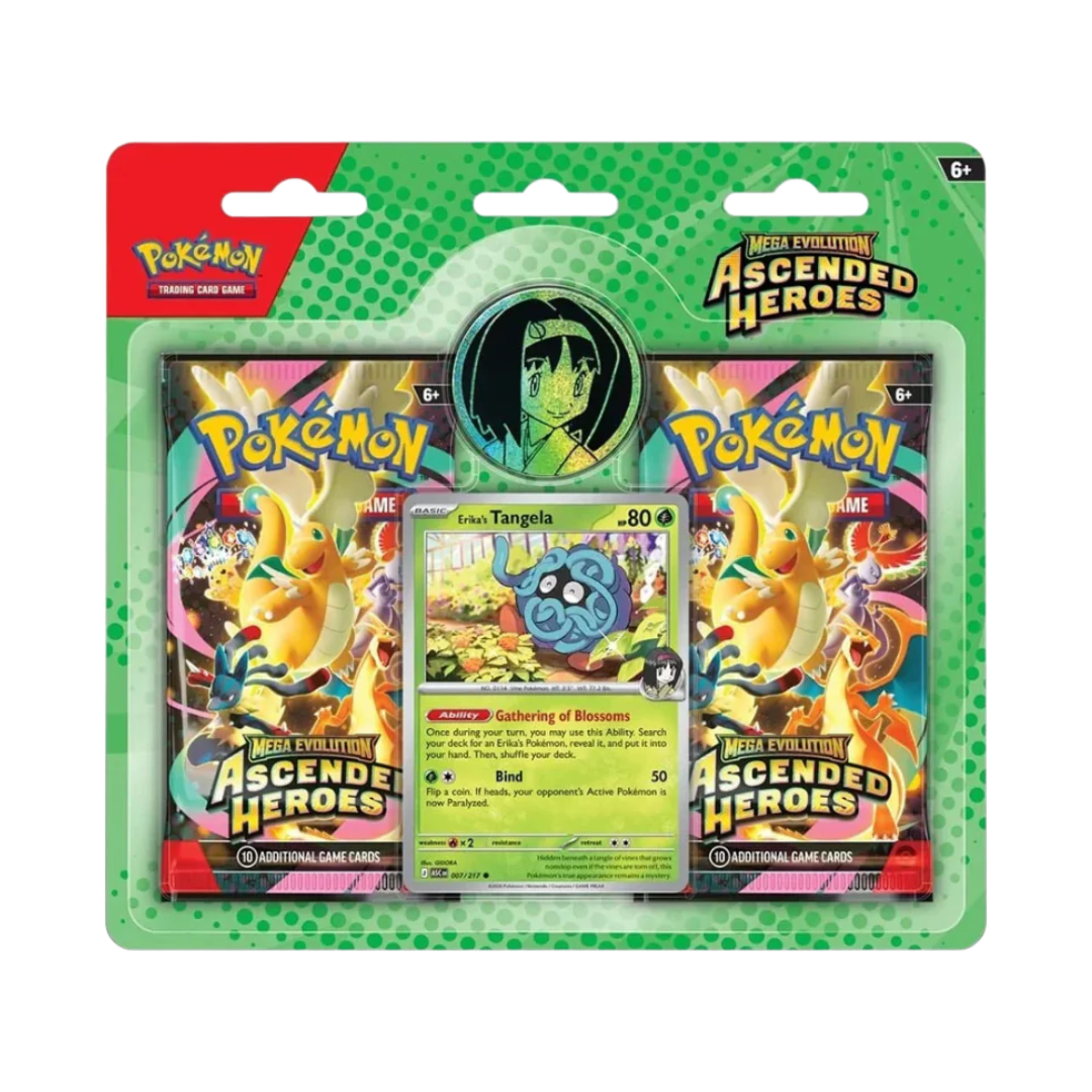 Pokémon TCG - Mega Evolution Ascended Heroes - 2 Pack Blister - Erika's Tangela