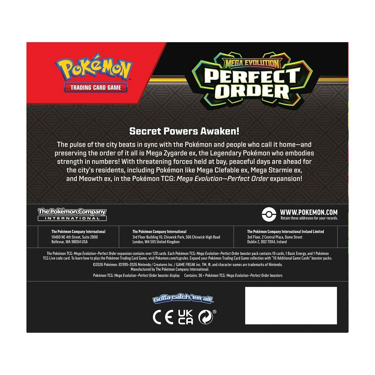 Pokémon TCG: Mega Evolution - Perfect Order Booster Display Box