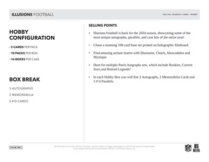 2024 Panini Illusions Football Hobby Box