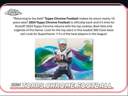 2024 Topps Chrome Football Hobby Box