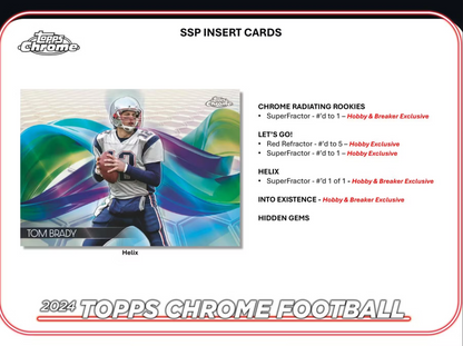 2024 Topps Chrome Football Hobby Box