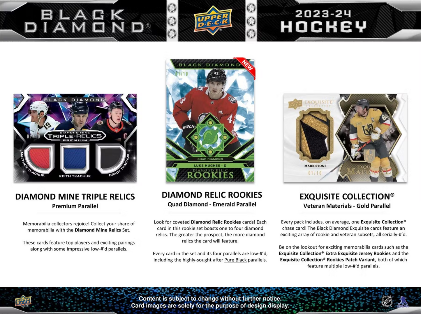 2023-24 Upper Deck Black Diamond Hockey Hobby Box