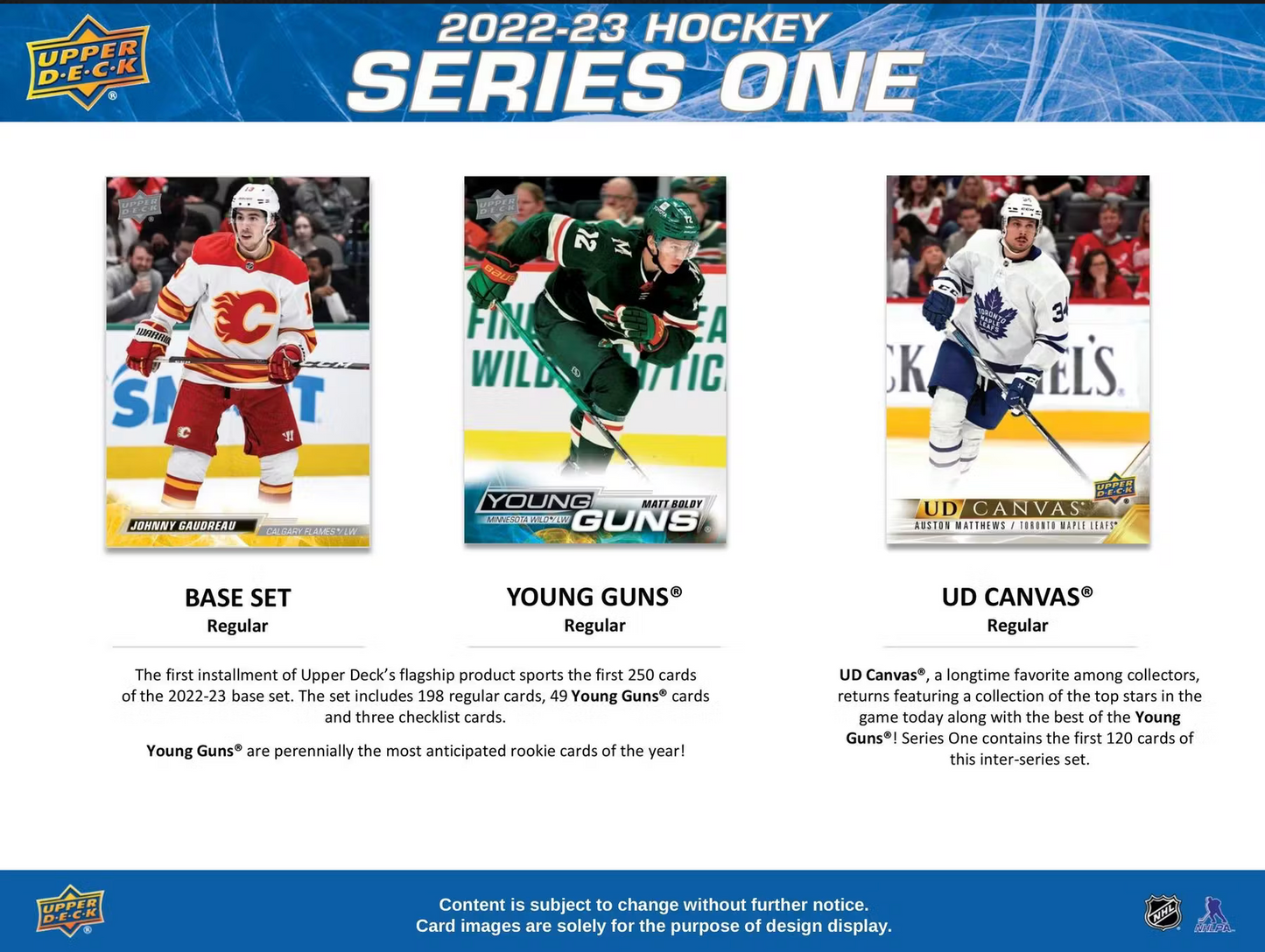 2022/23 Upper Deck Series 1 Hockey Tin