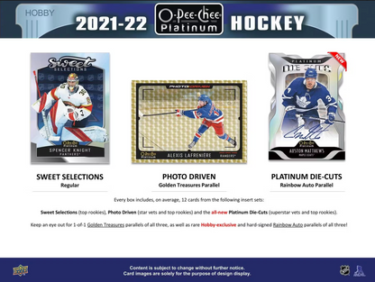 2021/22 Upper Deck O-Pee-Chee Platinum Hockey Hobby Box