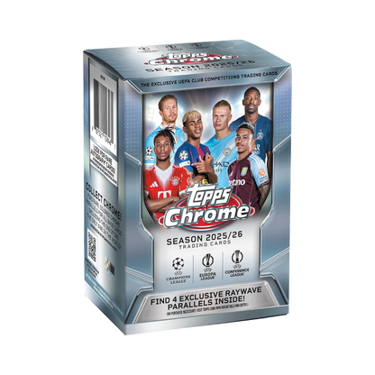 2025/26 Topps Chrome UEFA Club Competitions Soccer Value Box