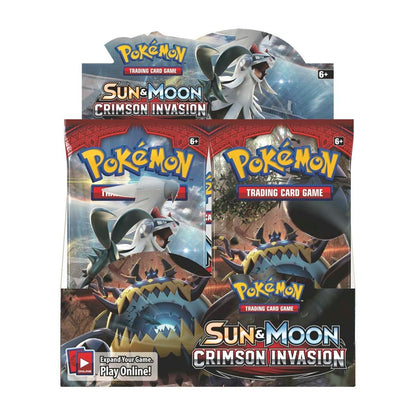 Sun & Moon-Crimson Invasion Booster Display