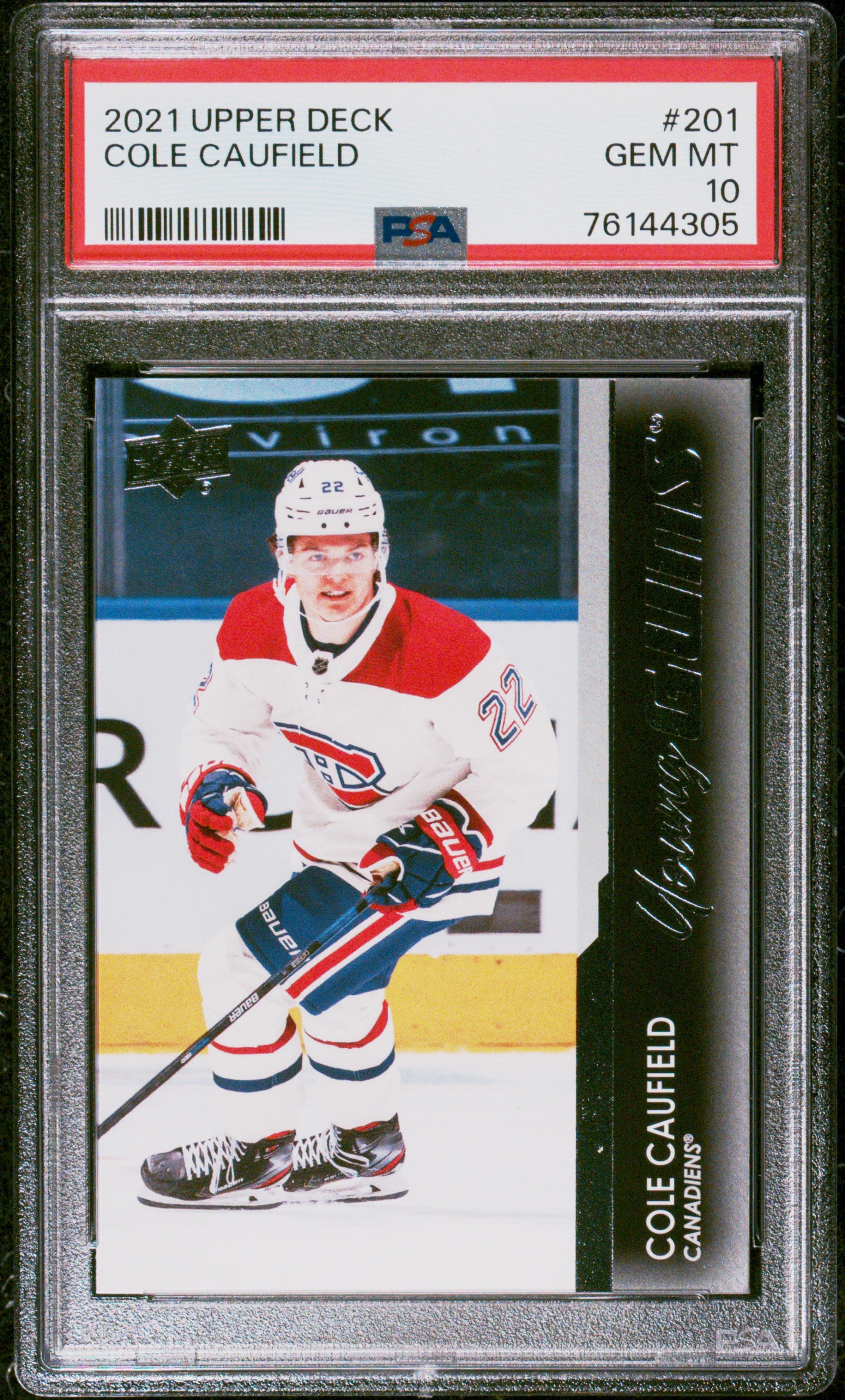2021-2022 UPPER DECK #201 COLE CAUFIELD