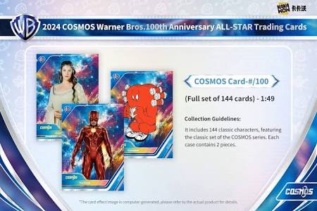 Cosmos Warner Brothers 100th Anniversary Trading Cards Hobby Box (Kakawow 2024)