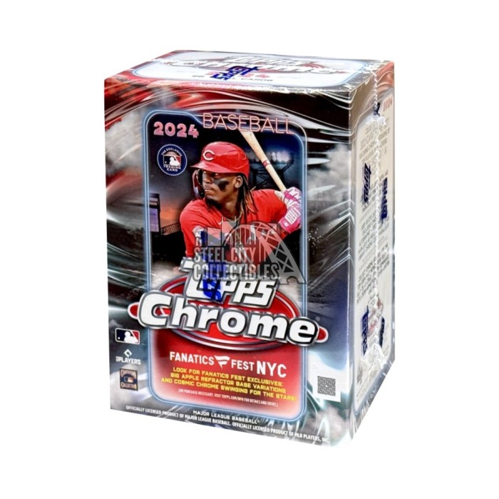 2024 Topps Chrome Baseball Fanatics Fest NYC Edition 7-Pack Blaster Box