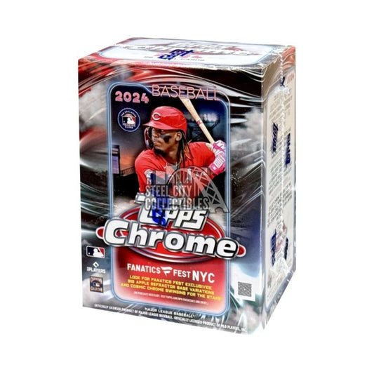 2024 Topps Chrome Baseball Fanatics Fest NYC Edition 7-Pack Blaster Box